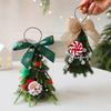 Creative Mini Christmas Tree Scene Setup Santa Claus Christmas Tree DIY PE Desktop Ornament Home Decoration