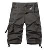 Men's Cotton Below Knee Length  3/4 Long Shorts Men's Tactical Capri Pants Multi Pocket Summer Twill Work Cargo Pants Man