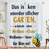 2pcs 2D Flat Printing Window Curtains Not Messy Garden Bee Oasis Polyester Without Electricity Holiday Decorations for Home