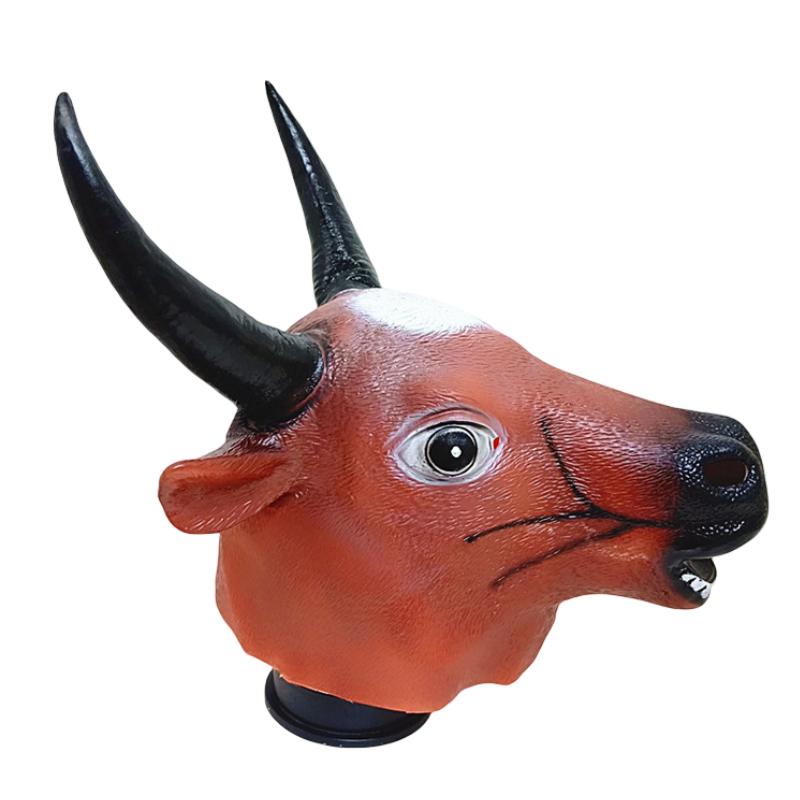 Latex Mask Funny Animals Horse Headgear Halloween Party Accessory Cosplay
