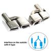 1 pair For Mercedes C-Class W204 E-Class W212 CLS-Class W218 exhaust modifications C63 E63 CLS63 black square quad exhaust tips