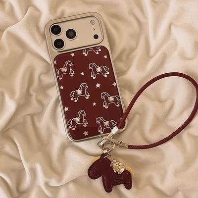 Applicable Apple Air Mobile Phone Case Cartoon Cute Iphone16promax Dirt-resistant 15 Super Red Star Pony
