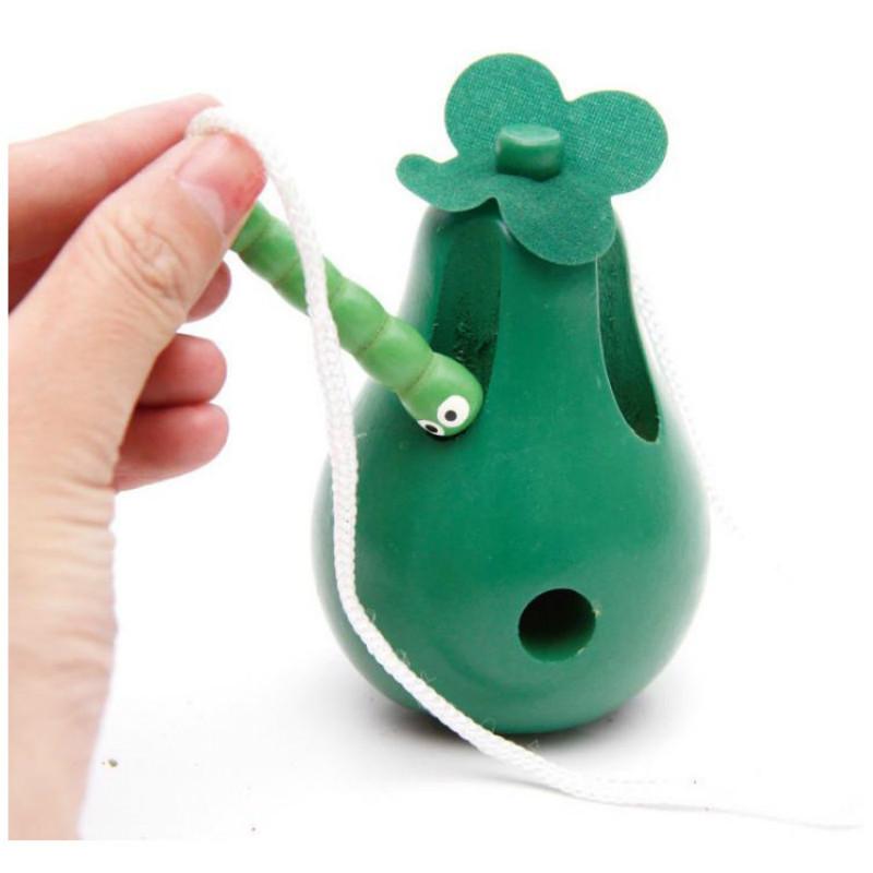 

Детская игрушка Монтессори Червяк ест фрукты Деревянная головоломка Игрушка Пальцы Гибкая тренировка Крутящийся червяк Развивающие игрушки для детей Подарки грушевый