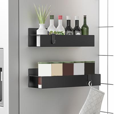 Magnetic Spice Storage Rack with Hook for Refrigerator Door Strong Magnet No