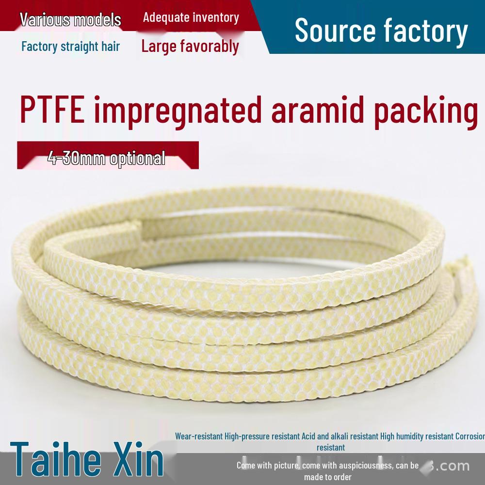 High-Temp, Corrosion-Resistant PTFE Aramid Packing with