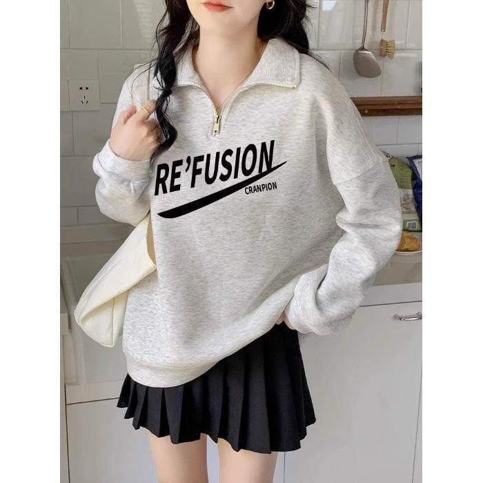 

YYFS женские модные повседневные весенне-осенние блузки и рубашки-поло с длинным рукавом и воротником-стойкой XL