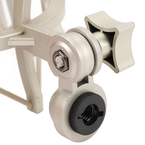 Microphone Shock Mount with Conversion Nut, Mic Clip Holder Mount Reduces Vibration Noise, for Neumann TLM103, TLM193, TLM127, TLM170, MK4
