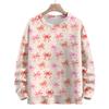 Women's Casual Long Sleeve Bow Woolen Sweatshirt Fall  Vacation Long Sleeve Pullover