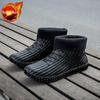 Low Ankle Summer Short Water Male Shoes Chef Kitchen Cooking Wide Toes Men's Rain Boots Waterproof and Non-slip Comfortable Gum