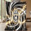 Coperta a tema Juventus FC Morbida coperta in flanella Coperta morbida tipo plaid Coperta accogliente per divano e letto per arredamento domestico