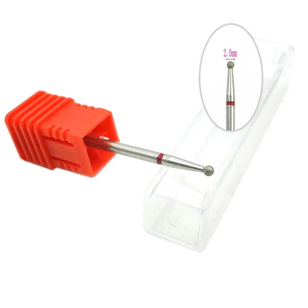 20pcs Diamond Nail Drill Milling Cutter for Manicure Rotary Bits Cuticle Clean Accessory Dental Diamond Burs Polisher 2.35mm
