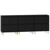 Sideboards 3 pcs Black 60 x 35 x 70 cm Engineered Wood