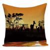 Decorative Throw Pillows Case Elephant Trees Animals Polyester Sofa Home Cushion Cover For Living Room Almofadas