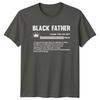 Black Father Definition TShirt Fathers Day Gift Unisexs Unisexs