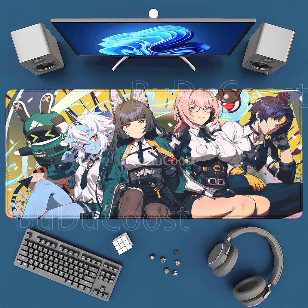 Zenless Zone Zero ZZZ Mousepad xmm overlock Keyboard XXL Anime Girl Hoshimi Miyabi Astra Yao Ellen Joe Rubber Desk Mat
