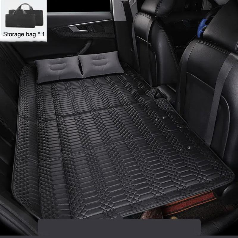 

Матрас для сна на заднее сиденье автомобиля с кронштейном, универсальная дорожная кровать для автомобиля, складной коврик для кемпинга с защитой от столкновений чёрный