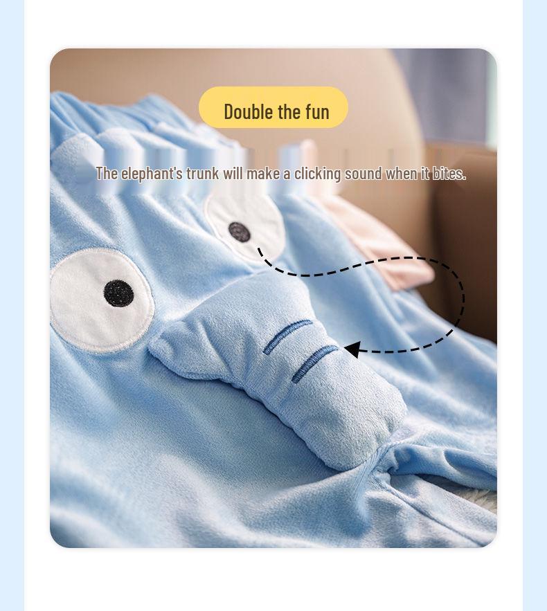 Unisex Funny Squeaky Nose Elephant & Piggy Pajama Shorts