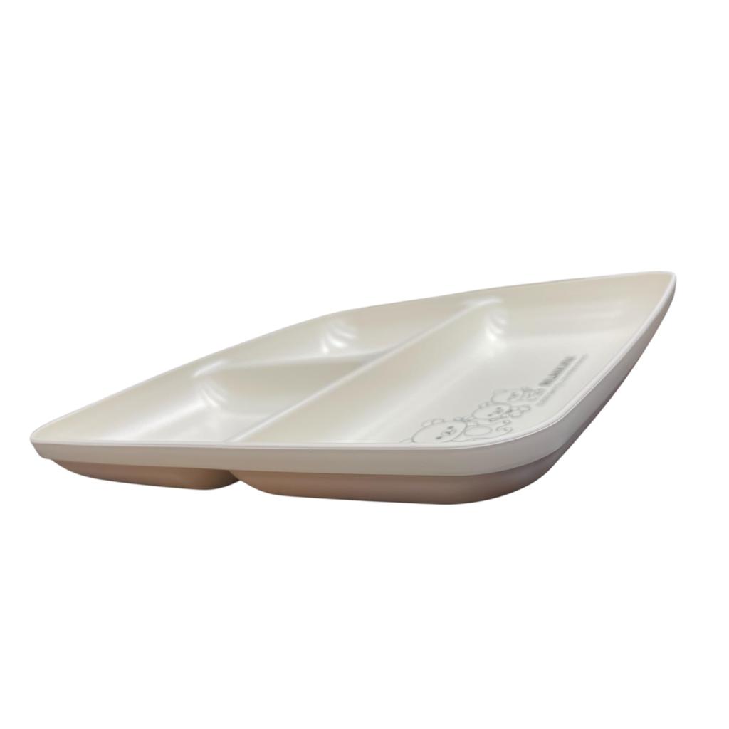 Marimo Craft Rilakkuma Lilanowa Lunch Plate, Pink, Size: Approx. W211 x H211 x D23mm, MRK-750