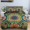 Psychedelic Boho Luxury Bedding Set 2/3PCS with Pillowcase King Mandala Duvet Cover Queen Comforter Cover Polyester Quilt Cover