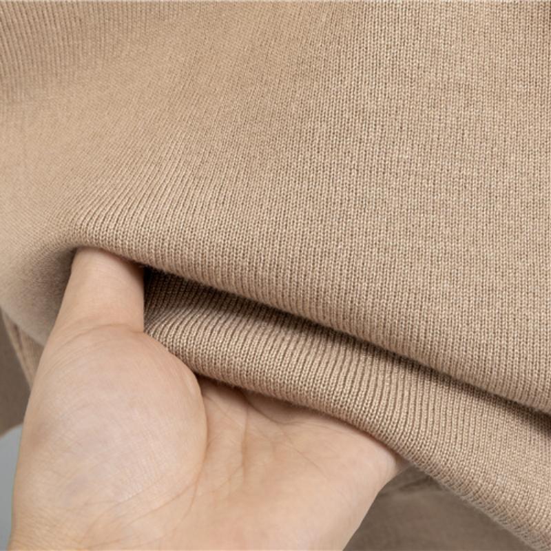 Women's Plus Size Temperament Simple Casual Small Fragrant Wind Long Knit Cardigan Pants Two Piece Set