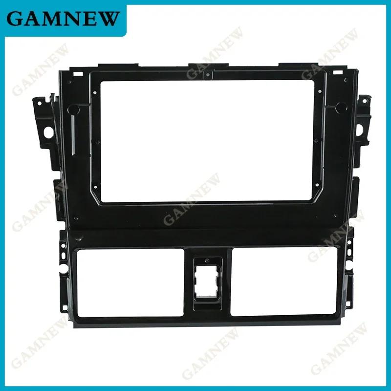 9 10 Inch Car Audio Radio Plate Fascia Frame For Toyota Yaris Vios 2013-2016 Big Screen 2Din DVD Player Panel Dash Mount Kit