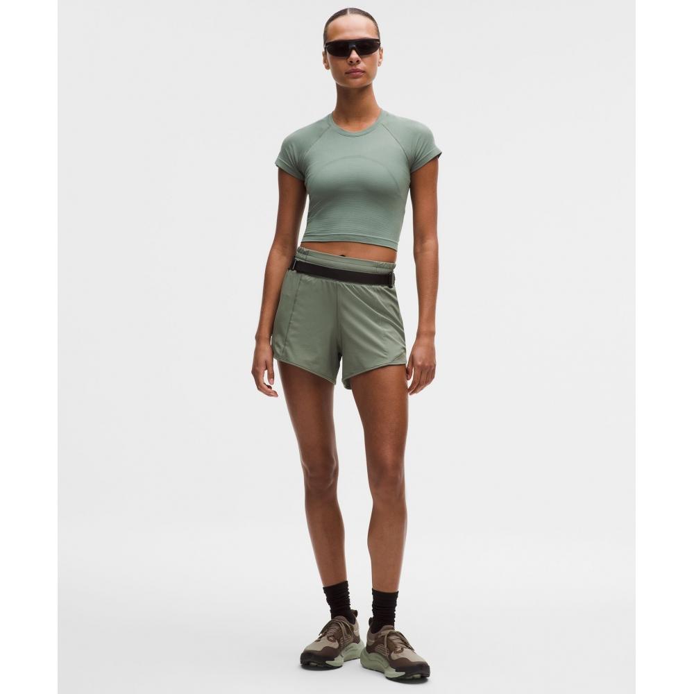 Lululemon Swiftly Tech Cropped Short Sleeve Shirt 2.0 Willow Leaf Willow Leaf