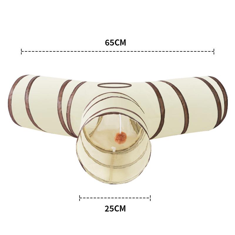 Polyester Kitten Cat Tunnel Teaser Toy - Self-Play, Four Seasons Universal