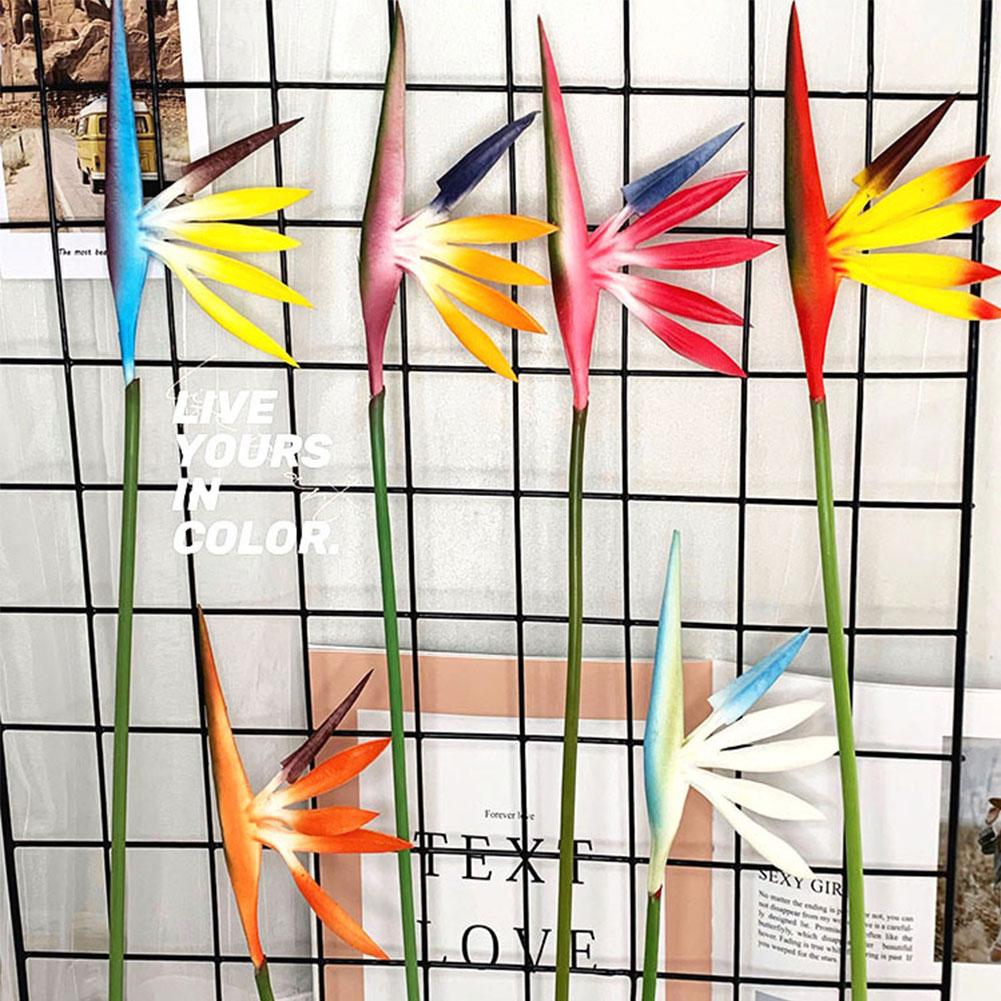 Artificial Flower Bird Of Paradise Fake Plant Silk Strelitzia Reginae Home Decor Dried Flowers Hot Room Decor Home Accessories