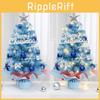 Mini Christmas Tree 45cm And 60cm Blue Tabletop Decorations Perfect For Festive Homes
