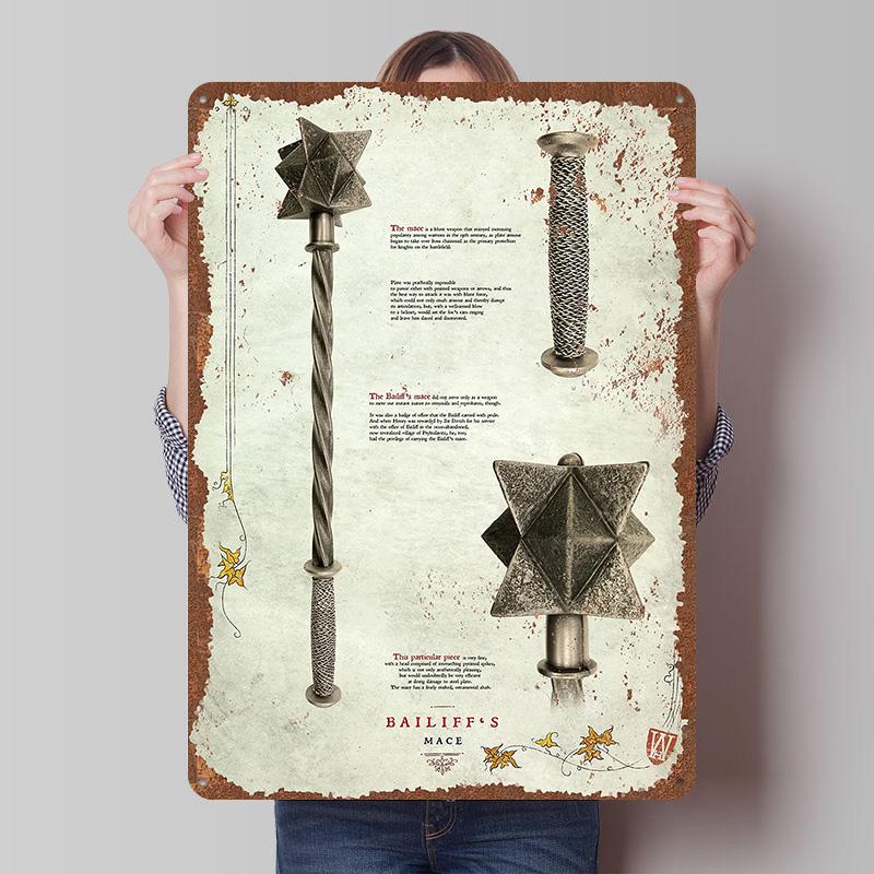 Kingdom Come Deliverance Poster in Latta Arte da Parete Personalizzabile Segni in Latta Metallici Retro Vintage per Casa e Decorazione Gaming