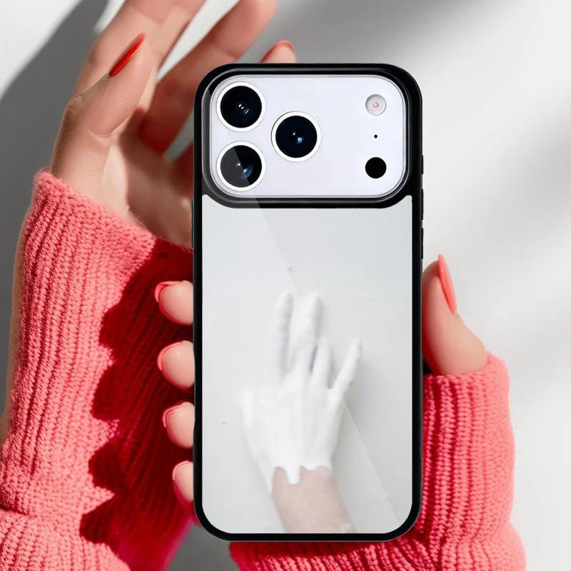 aesthetic white Phone Case for iPhone 17 16 15 14 13 Pro Max Back Cover for 12 11 Pro Coque