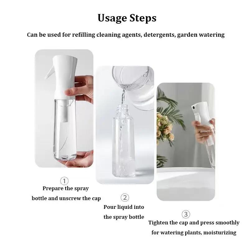 Continuous Spray Bottles - Ultra Fine Mist Sprayer | Water Spray Bottle | Hair Spray Bottles For Hairstyling, Cleaning, Salons