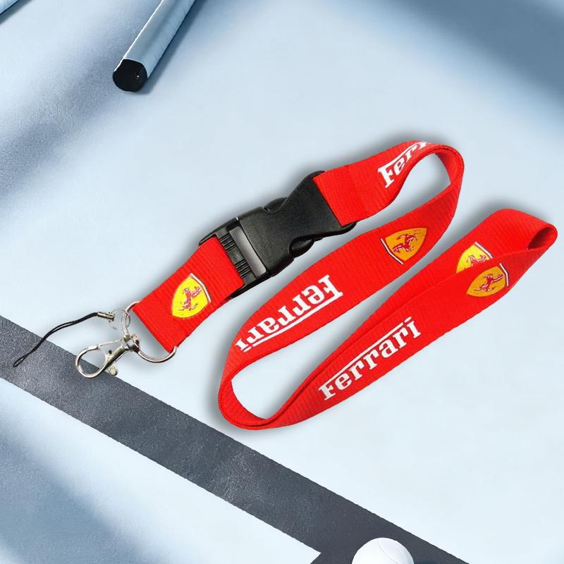 Car Neck Straps Lanyard Key Cell Phone Work ID Card Hanging Rope for Ferrari F1 F80 SF90 Stradale SF90Spider 296 GTB 296 GTS MQ3