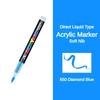 16 Colors Acrylic Marker Pen for Rock Painting Brush Tip Waterproof Paint Paint Markers Fabric Fabric Markers Art Supplies