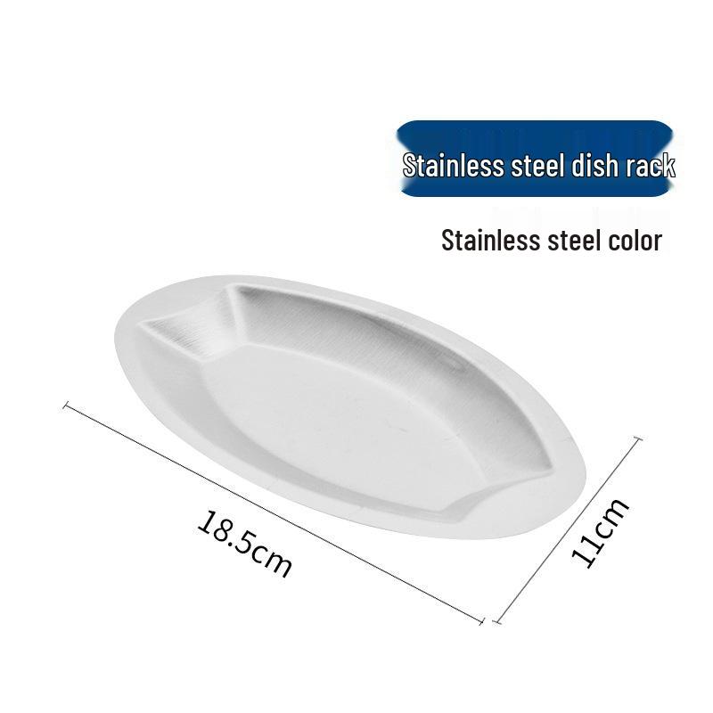 Stainless Steel Kitchen Storage Holder: Pot Lid Rack, Plate Stand, Spoon Rest.