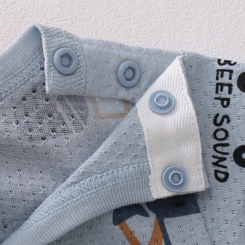 Baby Clothes Bodysuit for Camisole Mesh Set of Cotton Romper Car 90CM [Baby Koi] Boys, Pattern, Two, Underwear, All-year Material, Coveralls, Pattern,