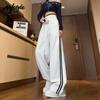 MJ STYLE Striped Wide-Leg Sweatpants