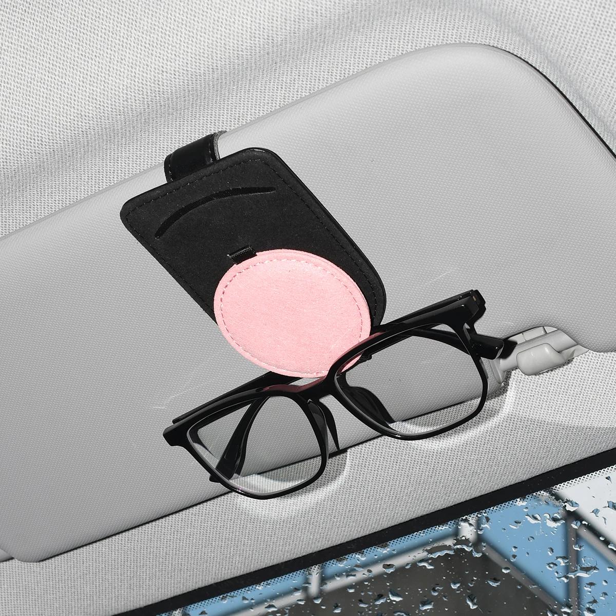 

Крепление для солнцезащитного козырька автомобиля, чехол для очков, чехол для карт из искусственной кожи, подставка для очков, держатель для солнцезащитных очков, кронштейн для солнцезащитных очков