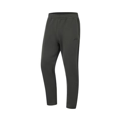 Li Ning Fitness Serie Warm Atmungsaktiv Bequem Gestrickte Sporthose Herren Unterteile Graphitgrau AKLU555-3