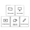 16:9 Projector Screen with Hooks HD Foldable Wrinkle Free Indoor Outdoor Movie Projection Screen 60inch