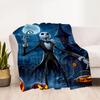 Nightmare Before Christmas Flannel Blanket-Soft and Suitable for Sofas,Beds,Offices,Travel,All Seasons,Great Gift for Holidays and Birthdays.