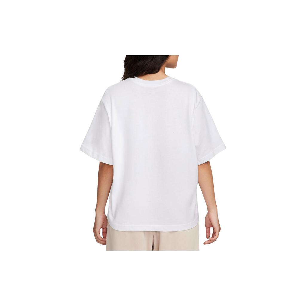 Nike Drop Shoulder Sleeve T Shirt Women's White FJ2714-100