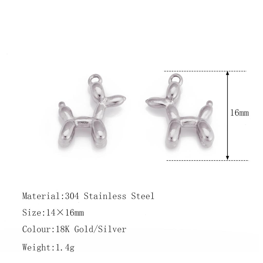 3Pcs Cute Small Bear/Luckly Clover/Heart/Sun Flower Charms PVD Plated Gold Pendants DIY Necklace Bracelet Earring Jewelry Making