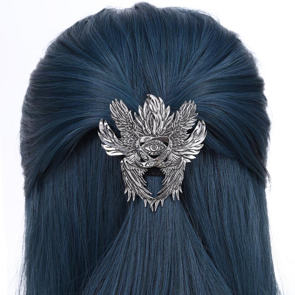 Presilha de Cabelo Olho de Serafim Estilo Viking Vintage Acessório de Cabelo Versátil da Moda Para Festa