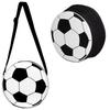 Borsa Rotonda da Donna in Poliestere Modello D Calcio 3D Pallacanestro Può Essere Portata a Tracolla Piccola Borsa Rotonda Stampa Creativa Borsa per Pasto