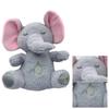 Calming Elephant Plush Baby Sound Machine Soothe Snuggle Elephant Breathing Stuffed Animal Plush To