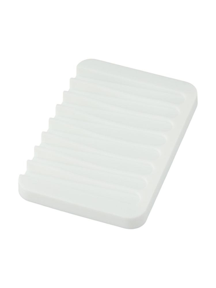 Functional Bathroom Accessory Self Draining Silicone Soap Dish Set