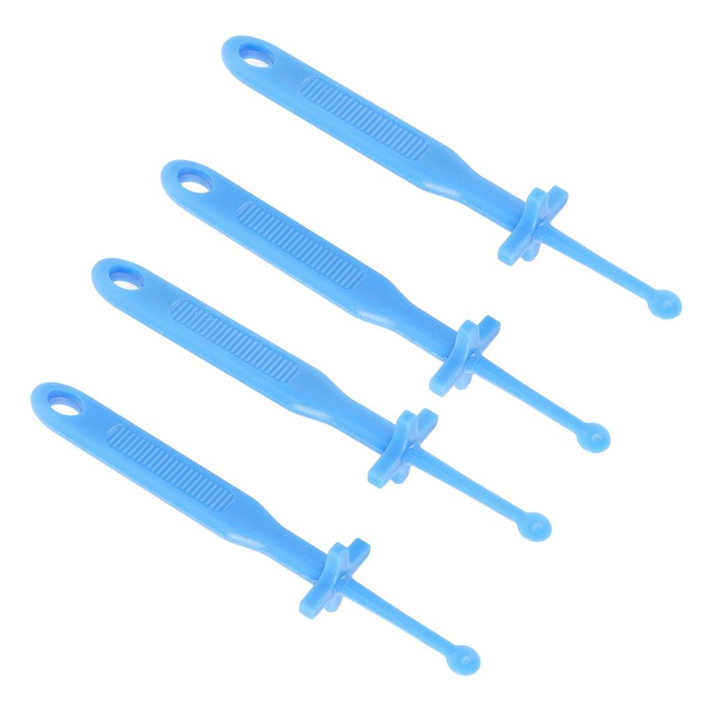 4pcs Ear Wax Removal Tool with Safe Guard Comfortable Reusable Plastic Ear Wax Cleaning Tool Ear Scoop