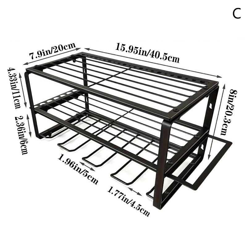 

Стойка для электроинструмента Держатель для электрической дрели Настенный органайзер Ключ Инструмент Мастерская Полка для хранения отверток Организация инструментов
