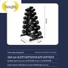 Zhongjing Hex Dumbbell Set with Storage Rack